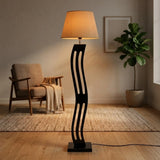 floor lamp wood wicket 63"x16"