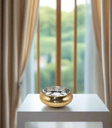 cracker bowl golden 3"x8" china d220