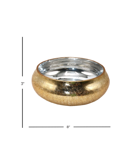 cracker bowl golden 3"x8" china d220