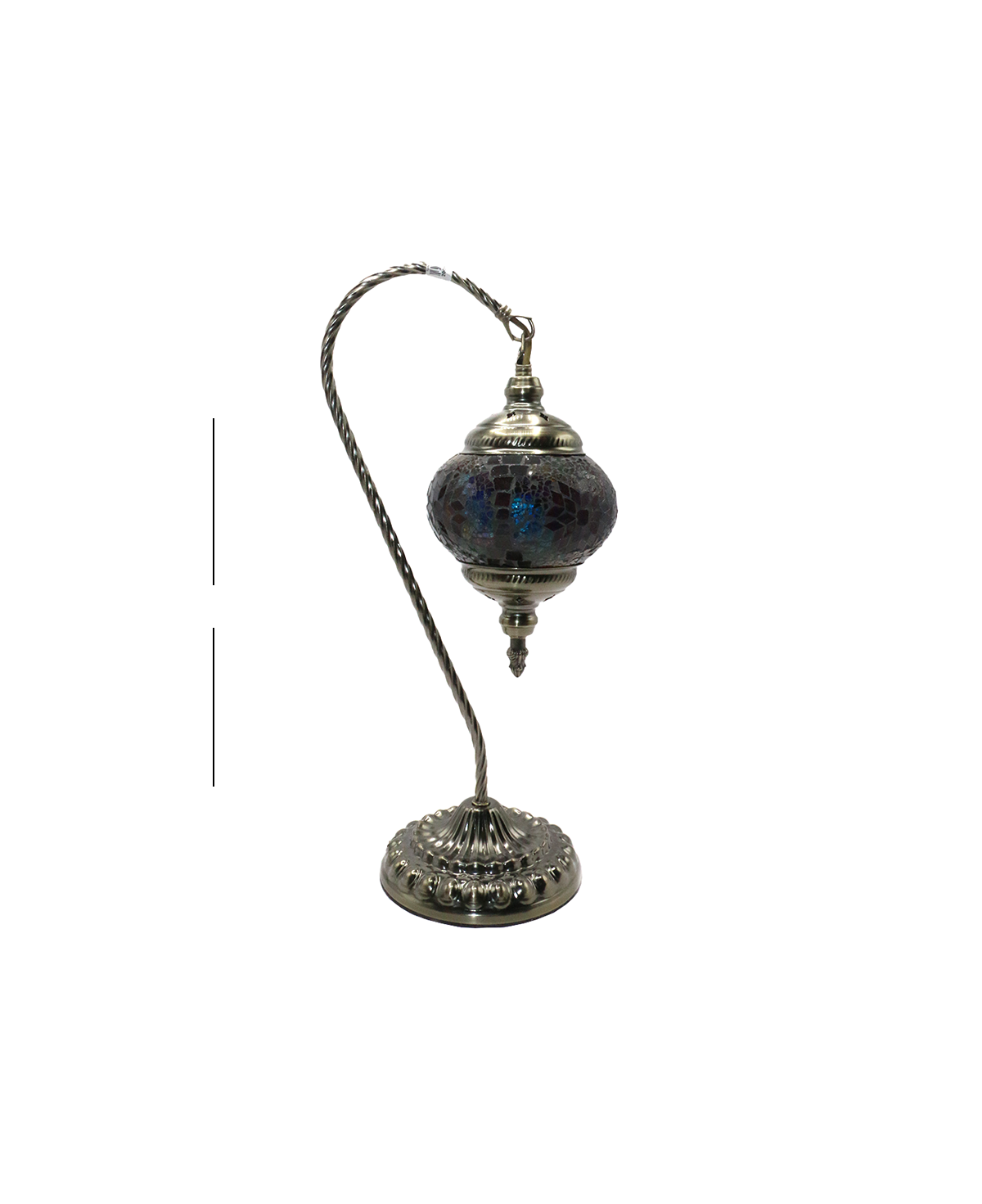 turkish lamp mosaic 17''h china d759