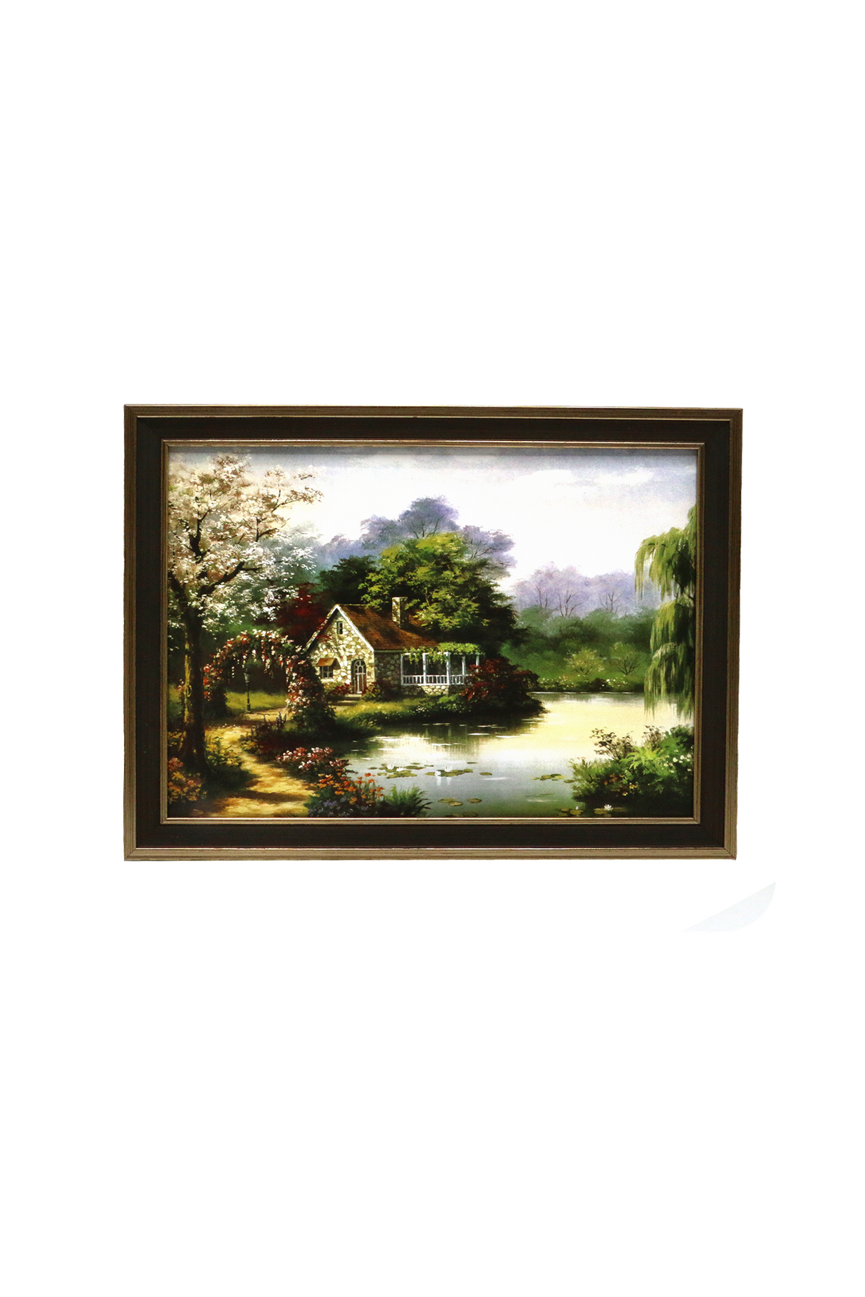 printed card frame scenery 21x27cm china d850