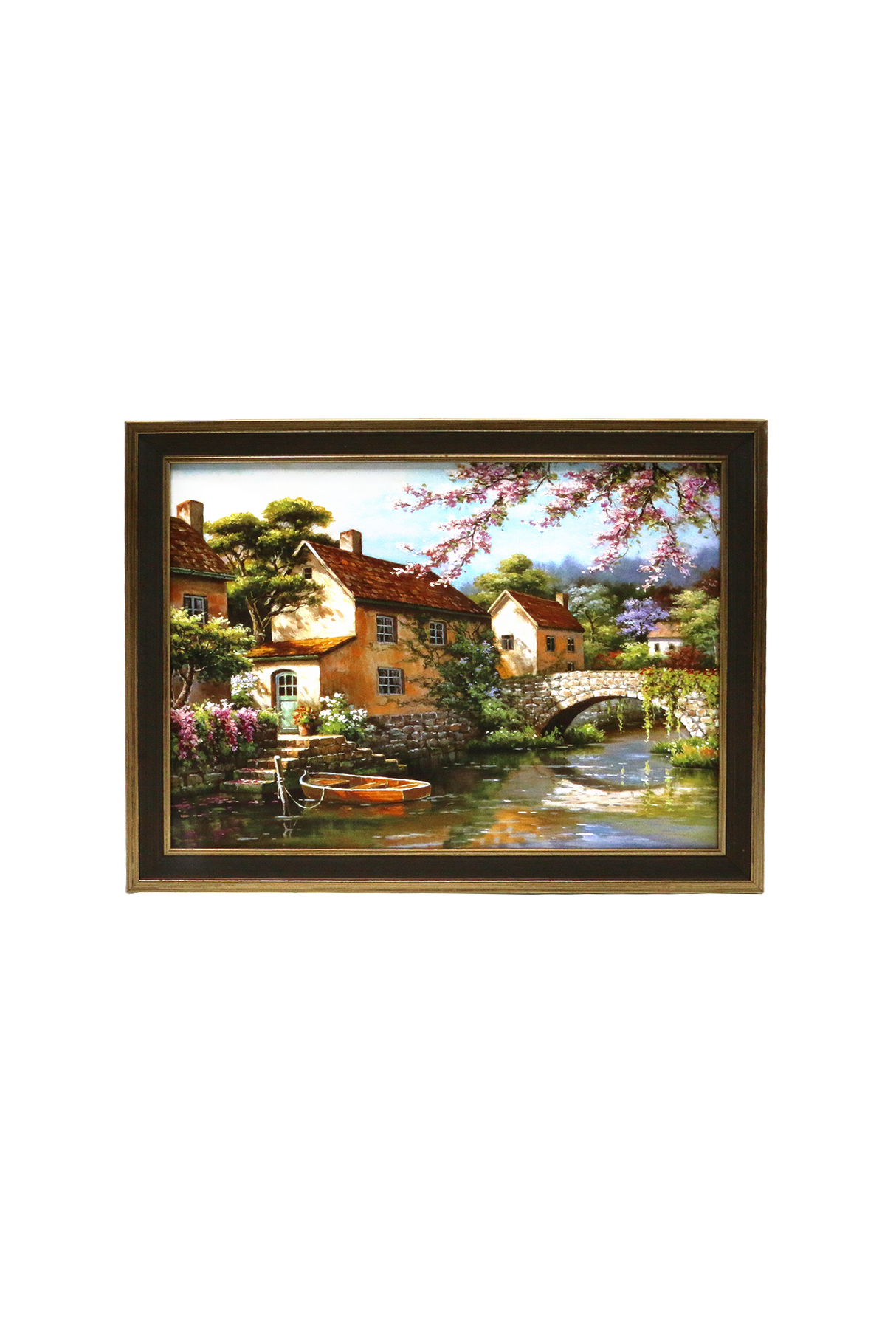 printed card frame scenery 21x27cm china d850