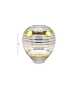 decoration glass vase 6.5''h china d907