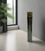 metal vase black medium 30"