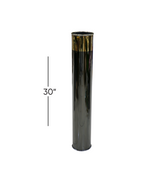 metal vase black medium 30"
