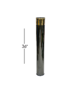 metal vase black large 36"