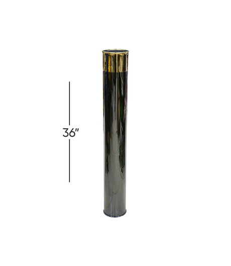 metal vase black large 36"