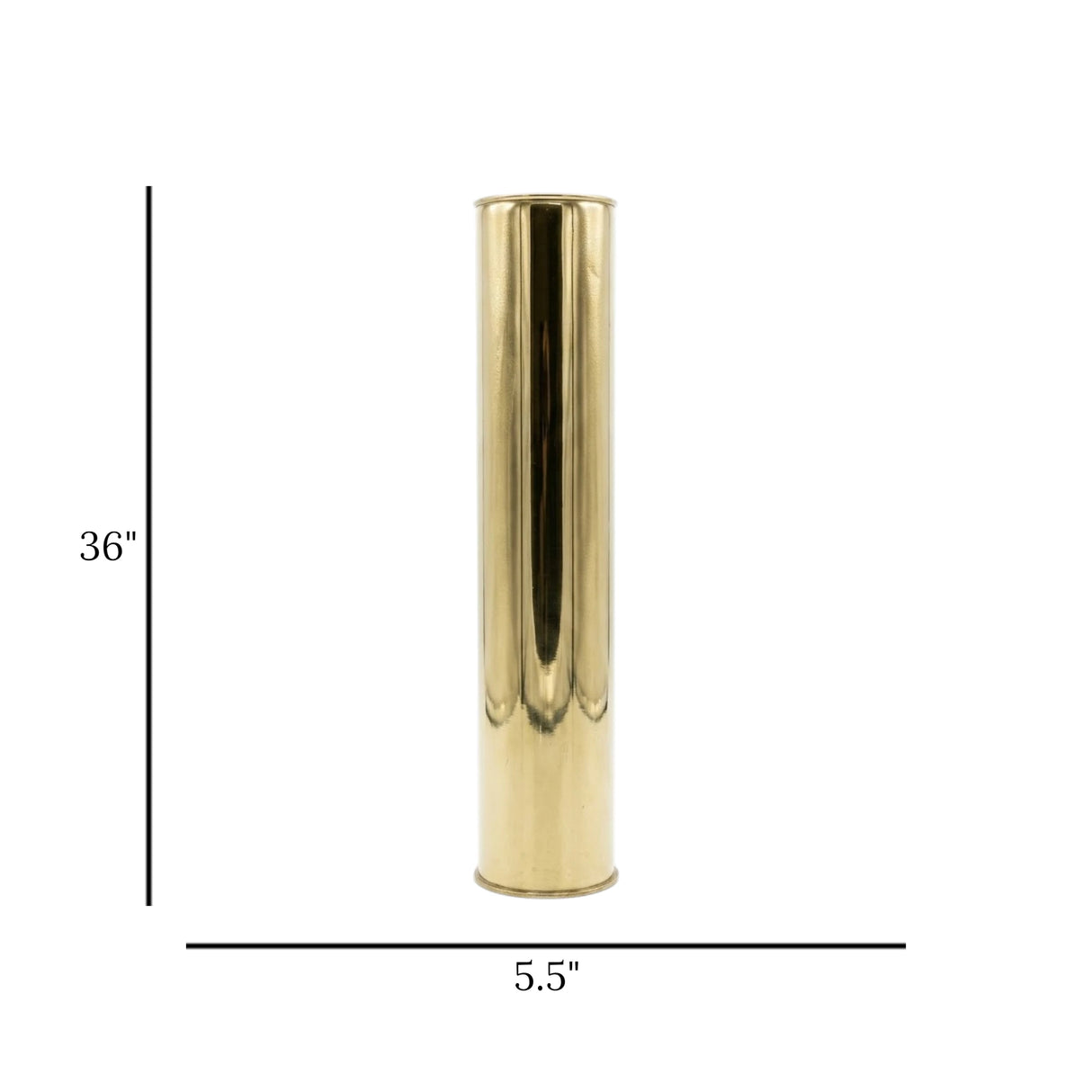 metal vase golden large 36"
