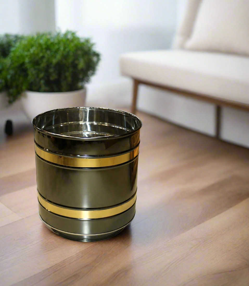 metal planter black 12x12