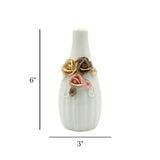 ceramic vase embosed 6''x3" china