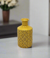 CERAMIC VASE WHITE 10''X 5" CHINA D120