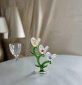 crystal triple flower 5.5"x4" china 29153
