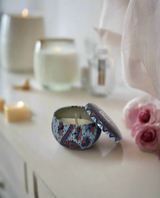 scented wax candle & tin jar 1pc357