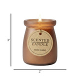 scented wax candle & jar 1pc 3"x2" china