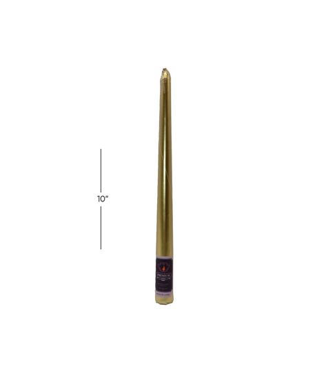 wax candle 1pc 10" silver  (min 6pc order)2225