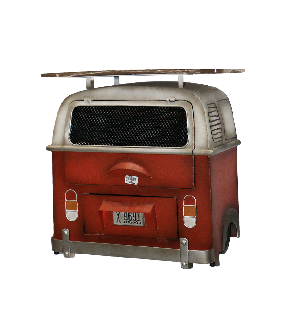 metal wall decor box with shelf bus 17''x17.5'' china 80006