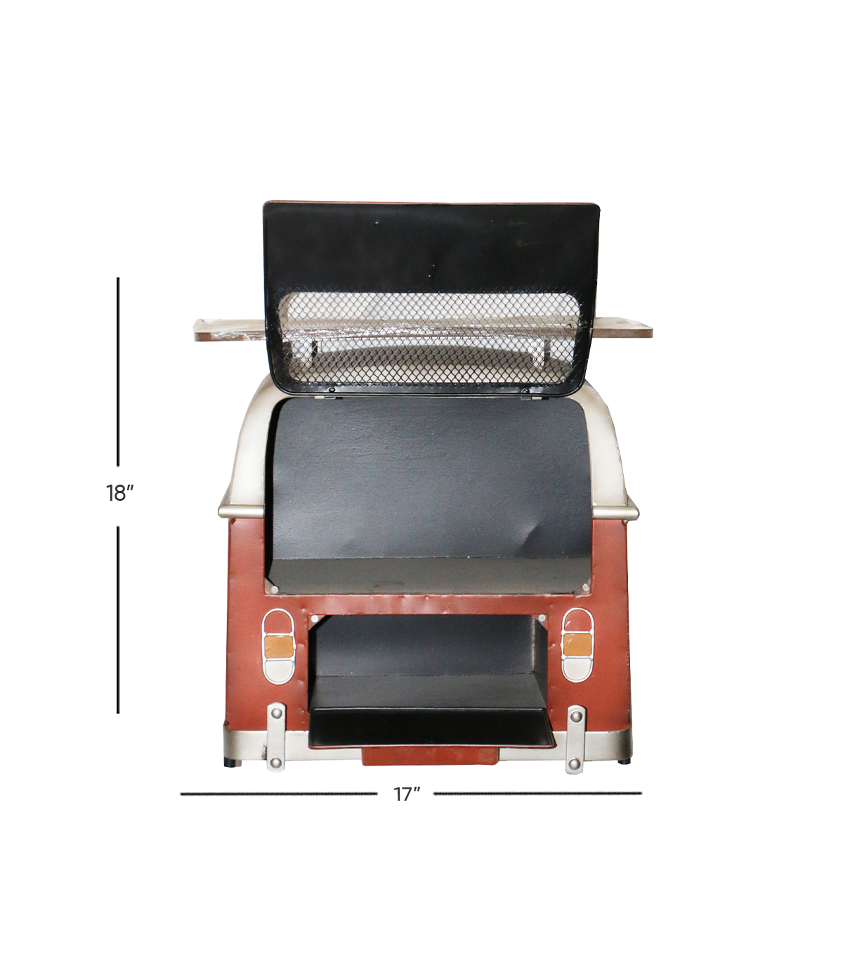 metal wall decor box with shelf bus 18''x17'' china 80007
