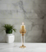 fancy candle stand 17"x5" china 8323