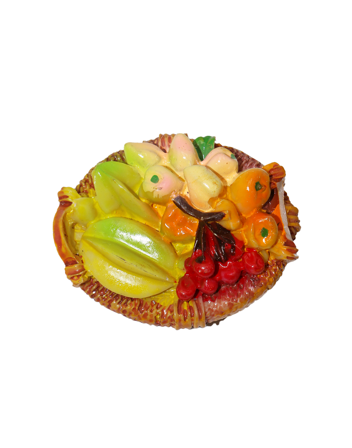 mix fruit basket fridge magnet 3x5cm china d526