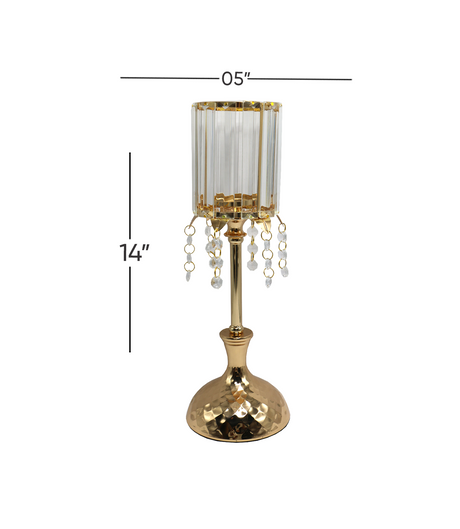 fancy candle stand 14"x5" china 736b