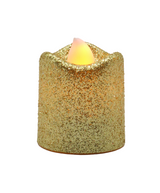 led mini candle glitter 1pc china 1.5"x1.5" (min 6pc order)