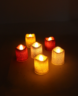 led mini candle glitter 1pc china 1.5"x1.5" (min 6pc order)