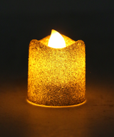 led mini candle glitter 1pc china 1.5"x1.5" (min 6pc order)