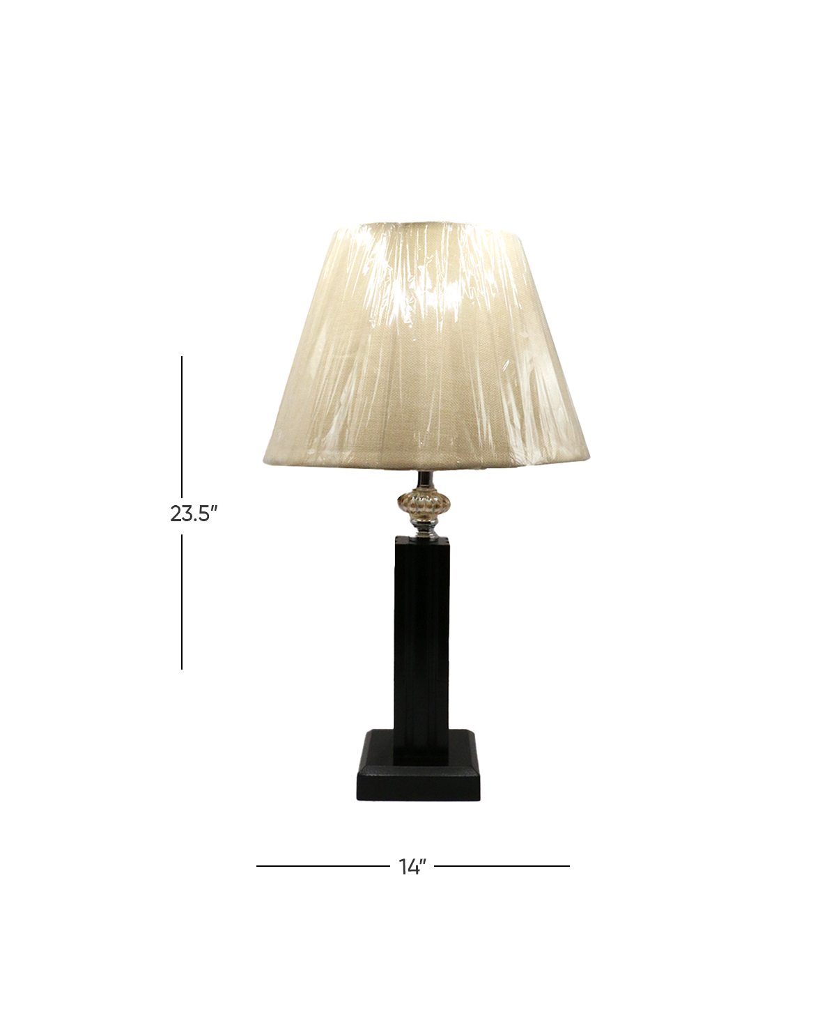 table lamp wood lasani 23.5"x14" d809