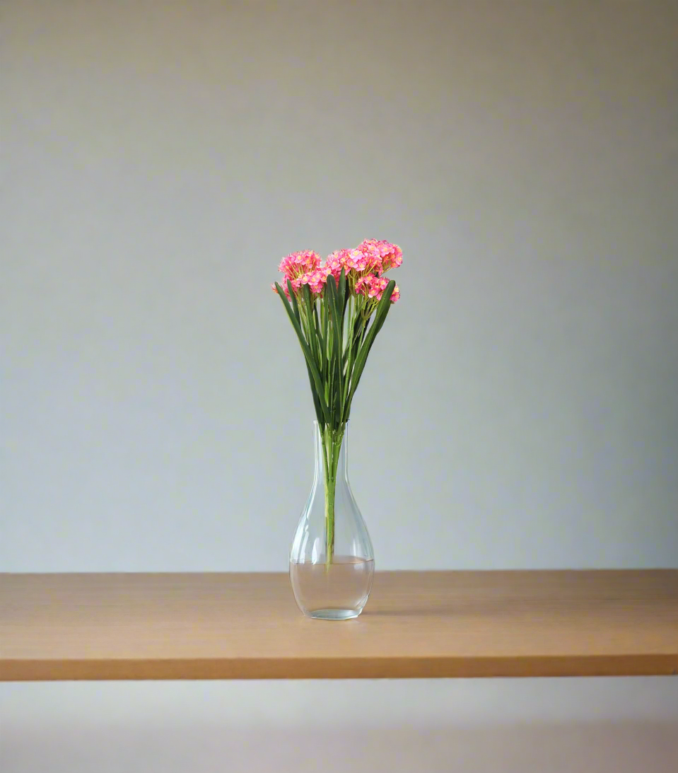 pink mini flower with long leaves 24'' bunch 876-20