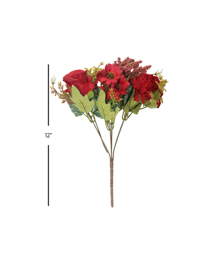red mix flower bunch 12'' china 876-46