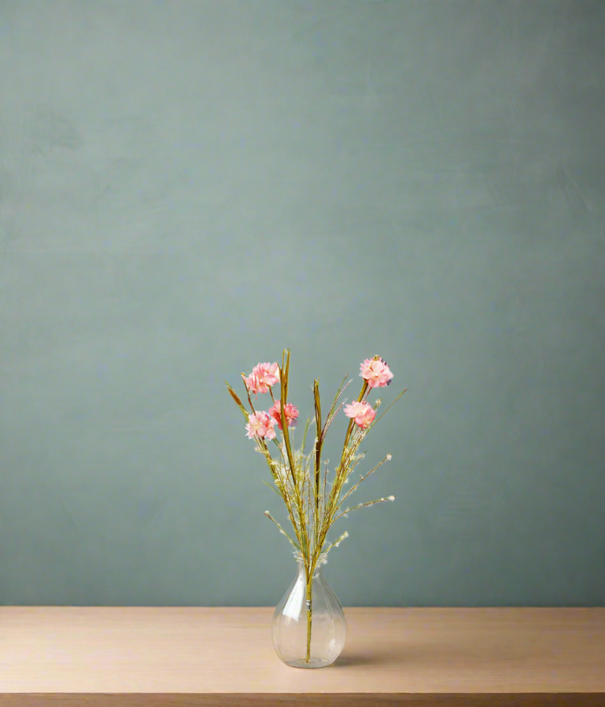 dry flower bunch light pink 22'' china 876-18