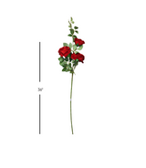 rose flower red branch 36'' china 876-41