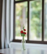 rose flower red branch 36'' china 876-41
