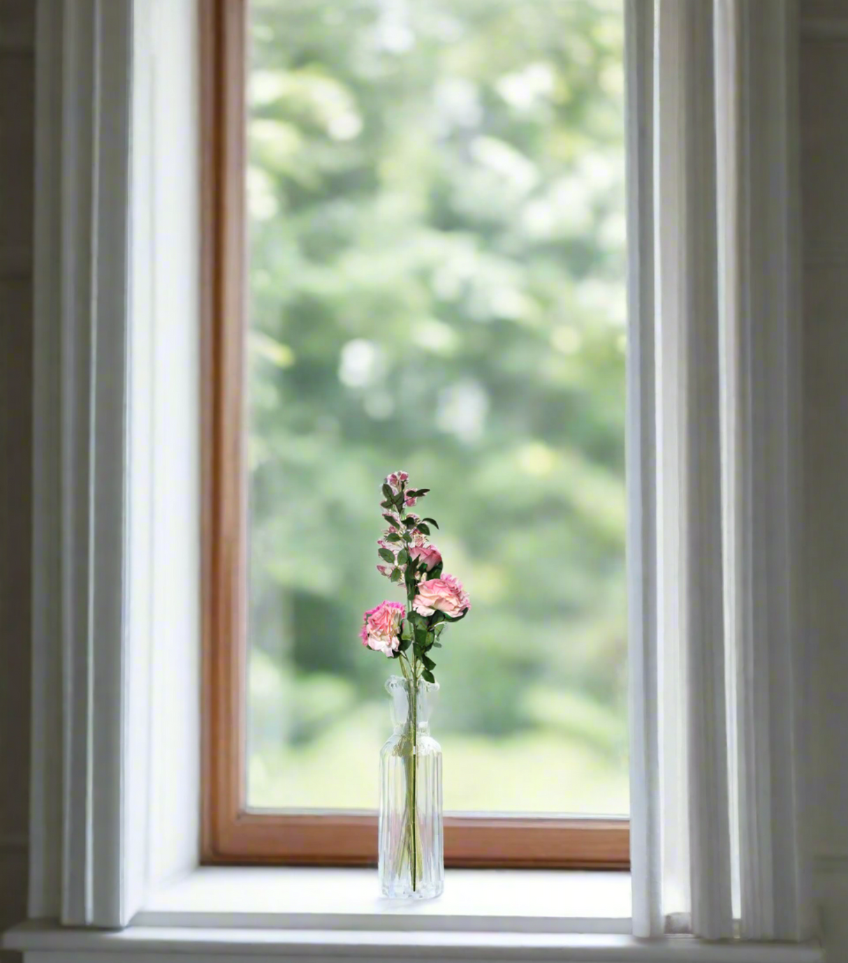 rose flower light pink branch 36'' china 876-41