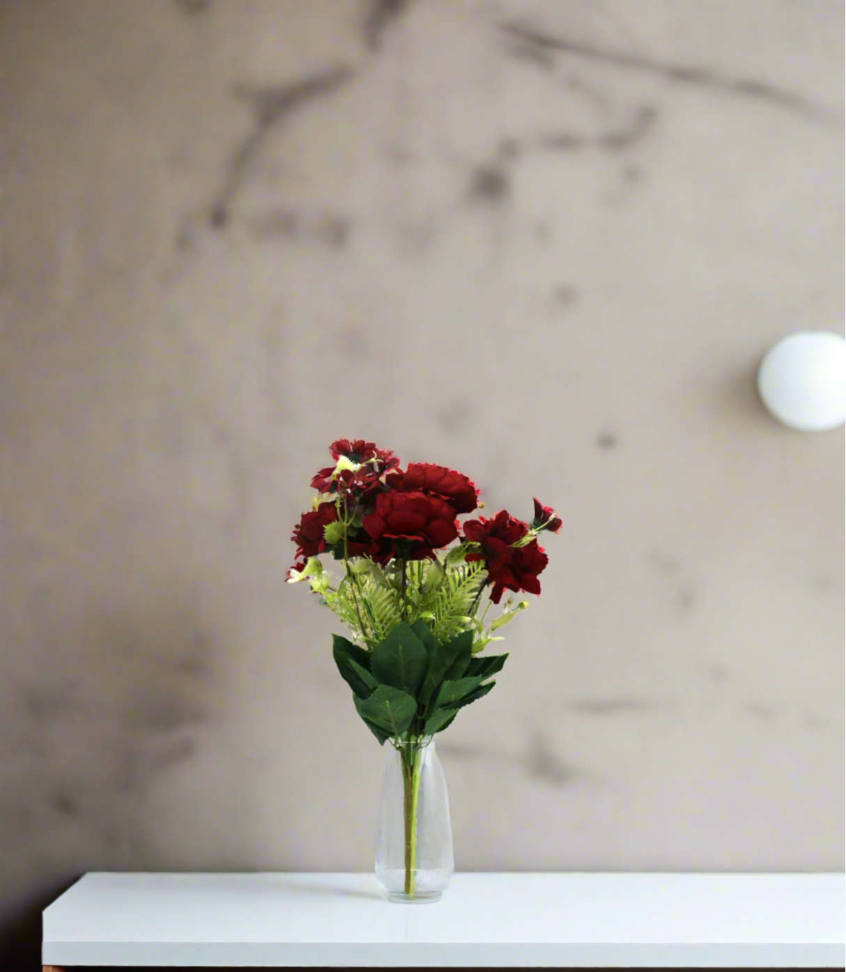 flower bunch maroon color 14'' china 876-48