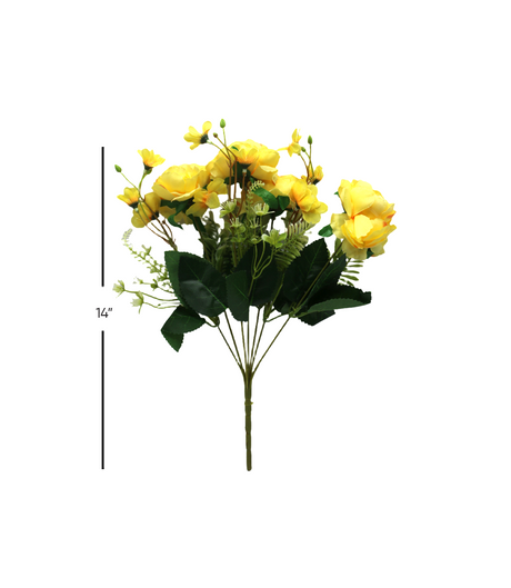 flower bunch yellow color 14'' china 876-48