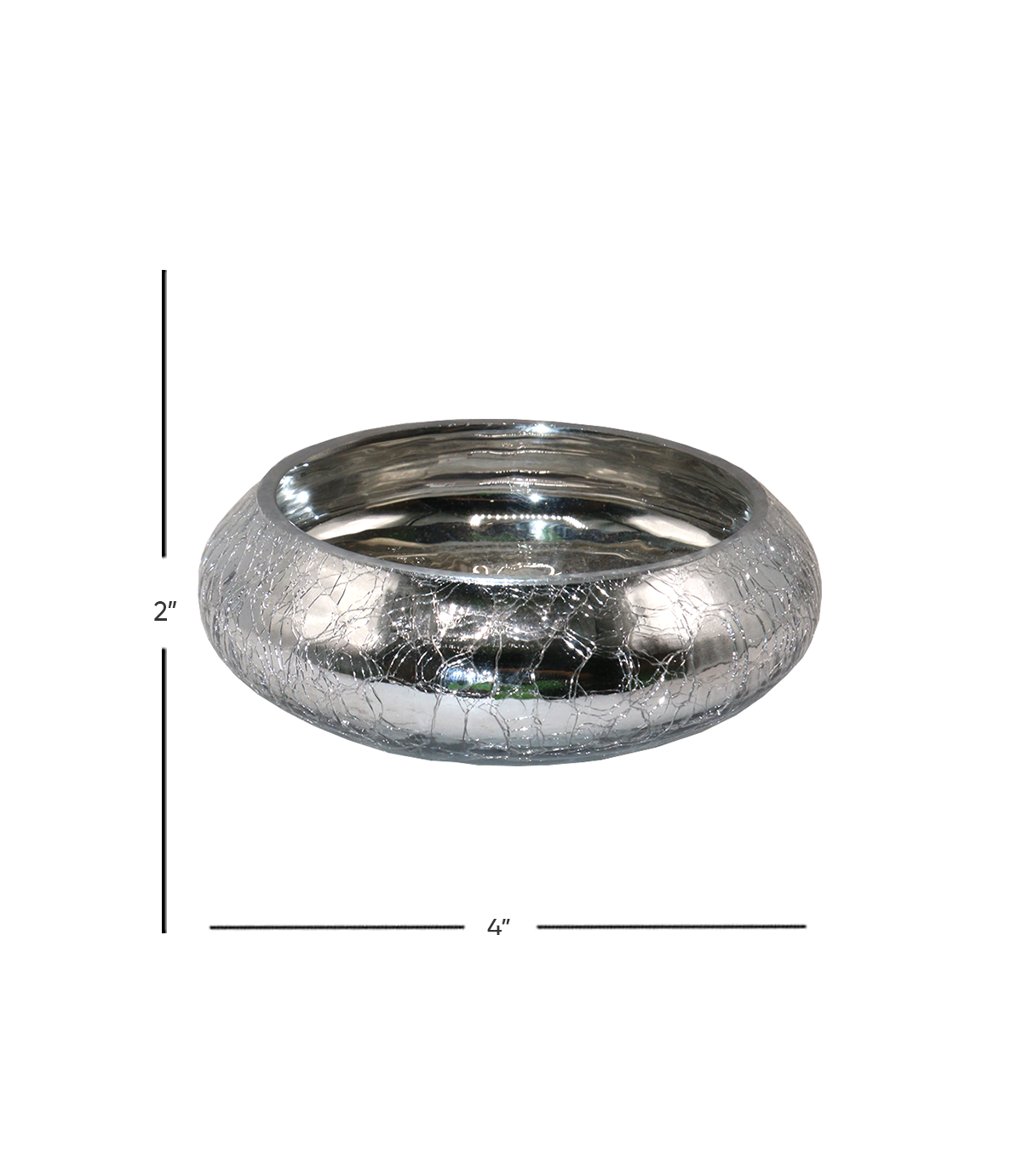 cracker bowl silver 2"x4" china d220