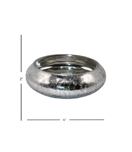 cracker bowl silver 2"x4" china d220