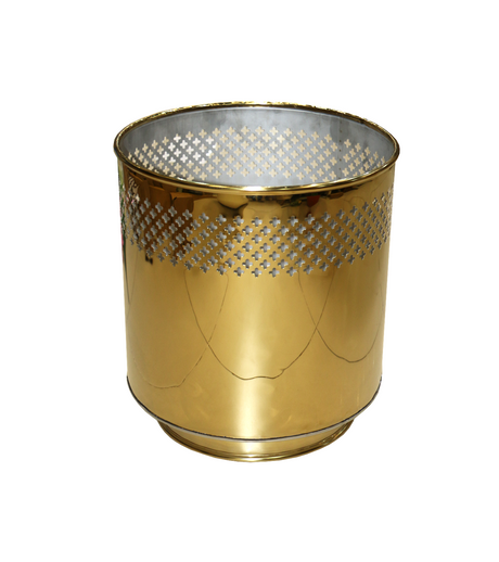 metal planter golden net 12x12