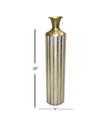 metal vase small 28''x6'' d937 china