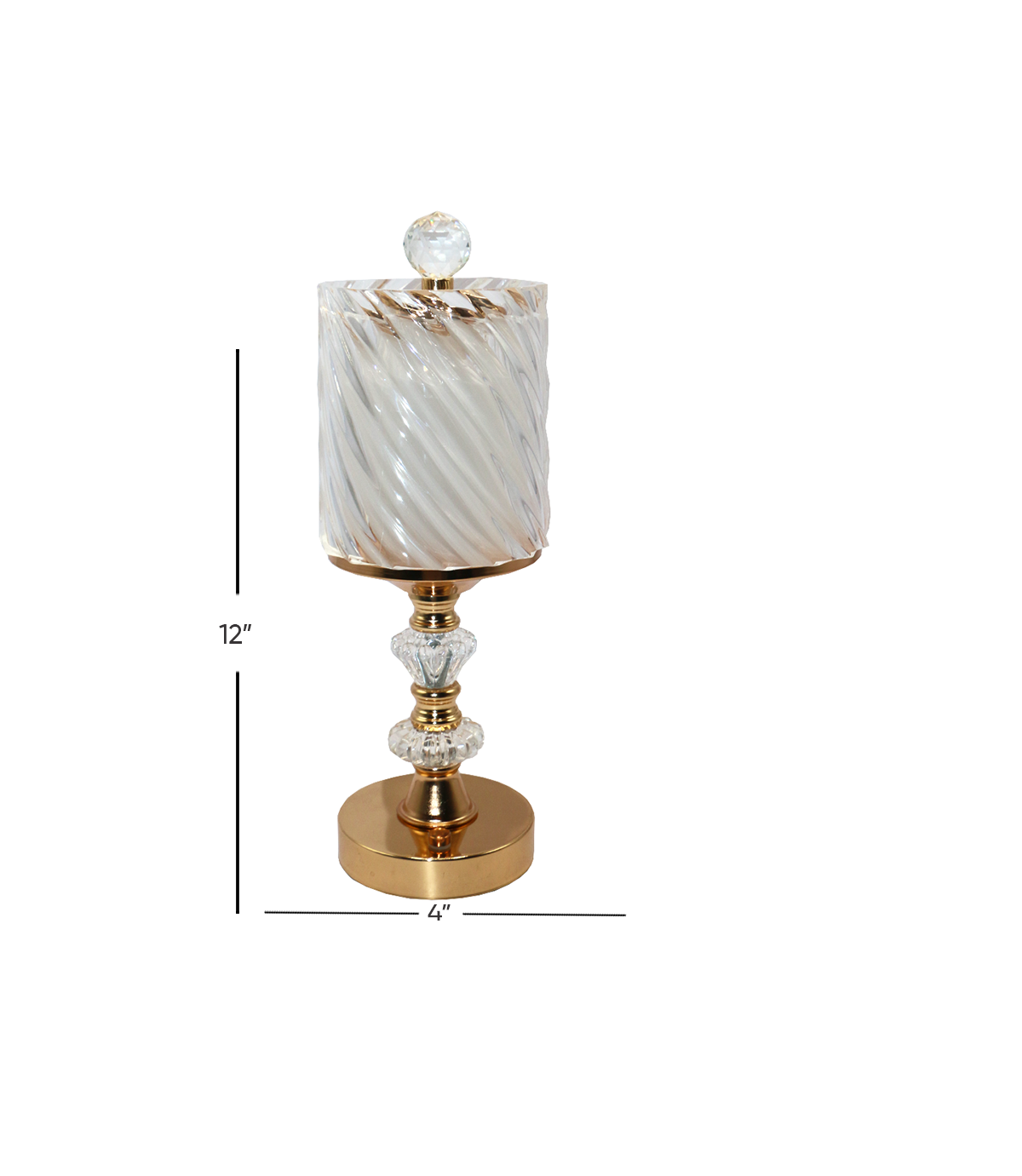 fancy table lamp touch 12"x4" china d006
