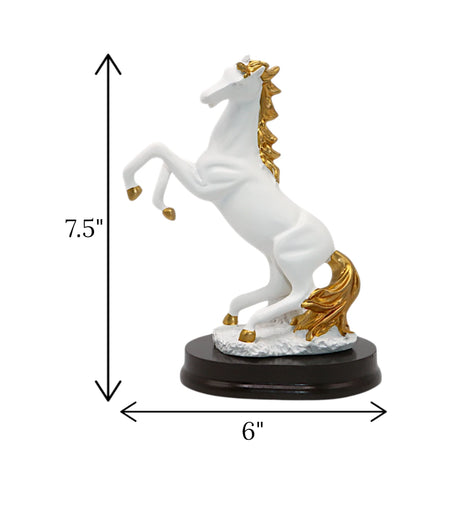 statue horse white china