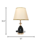 table lamp crystal champagne small mcl140 " 19.5x12"