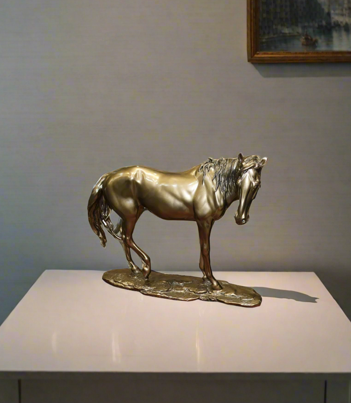 statue horse golden china 514