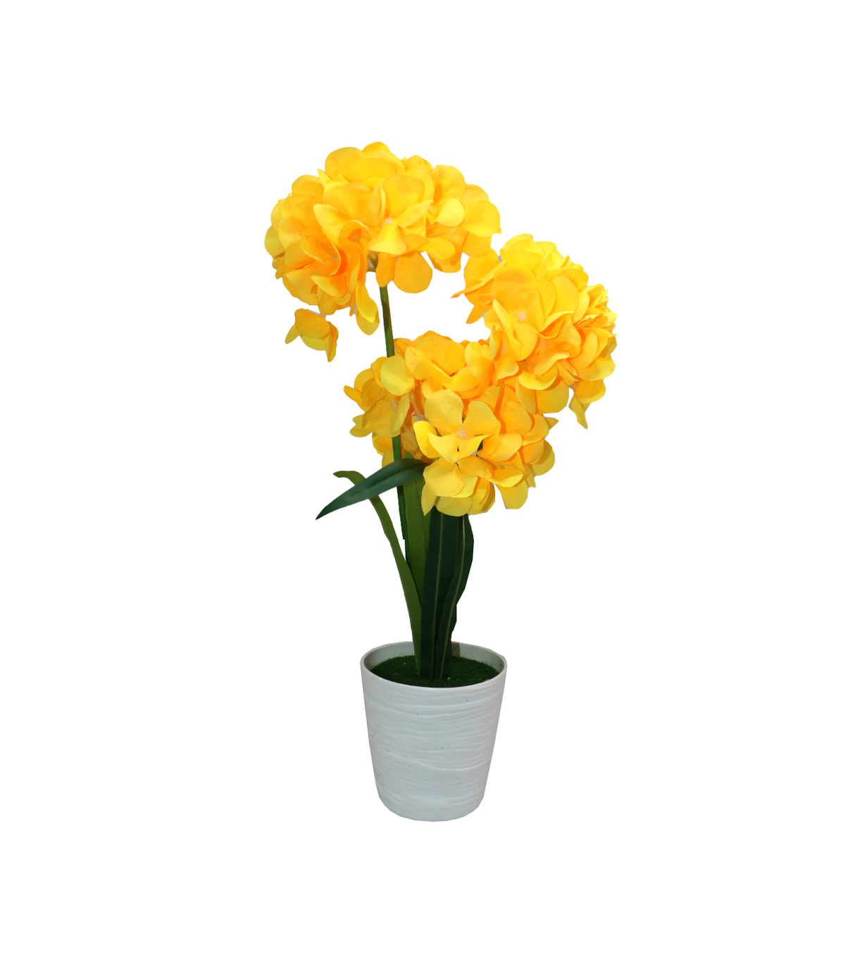 yellow flowe with plastic pot china 05-13