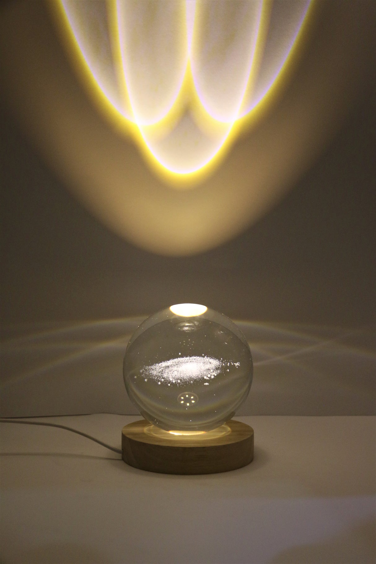 globe led crystal galaxy world 3d