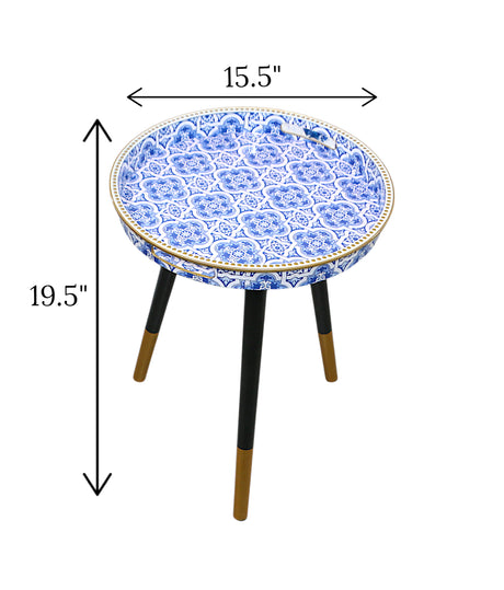 decoration table round fancy china 19.5x15.5