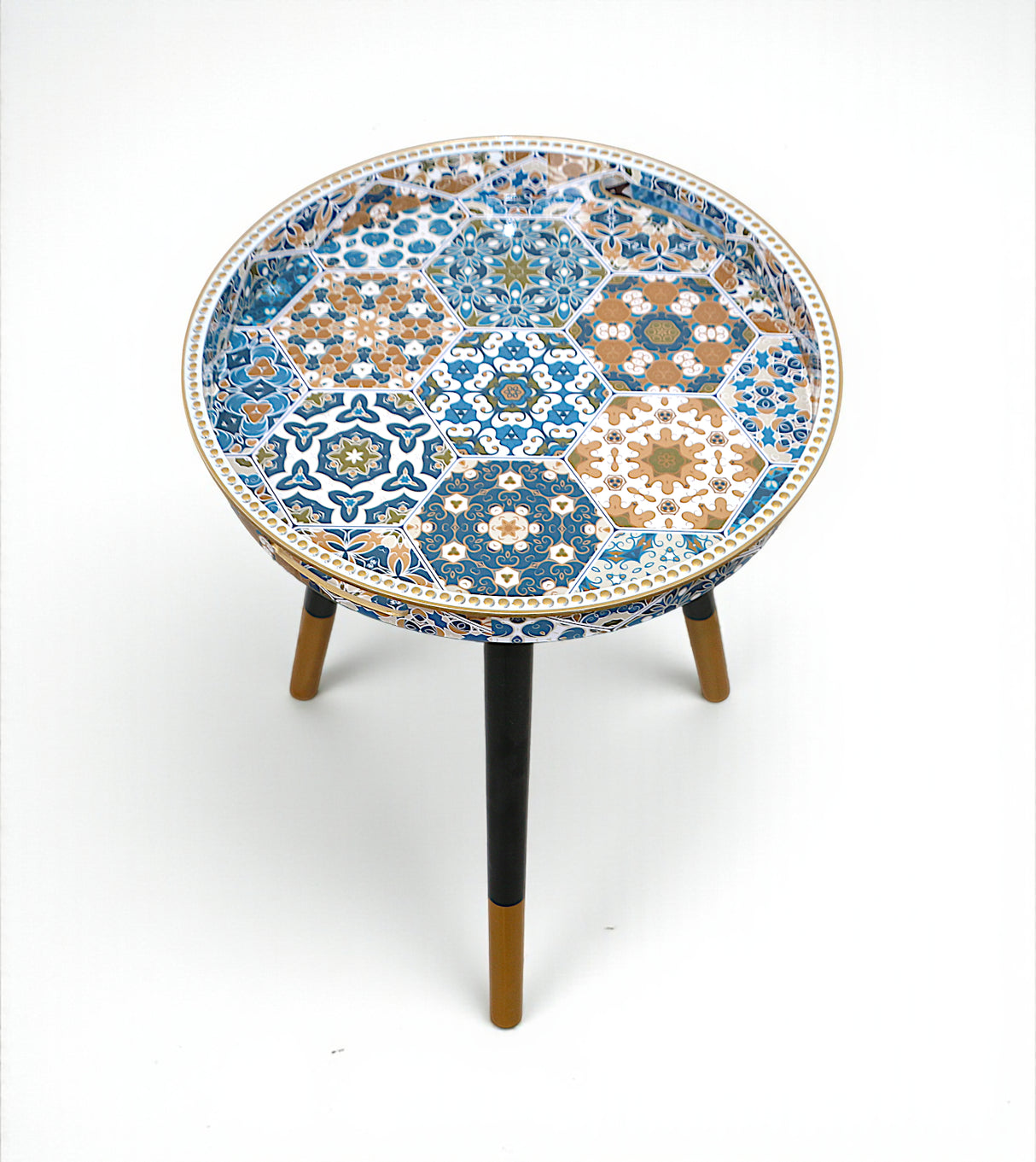 decoration table round fancy china 19.5x15.5