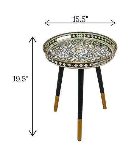 decoration table round fancy china 19.5x15.5