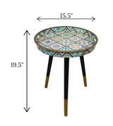 decoration table round fancy china 19.5x15.5